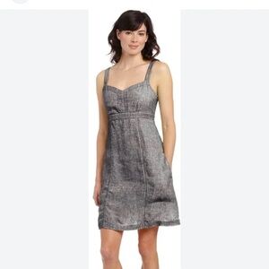 Horny Toad 100% linen dress either pockets S